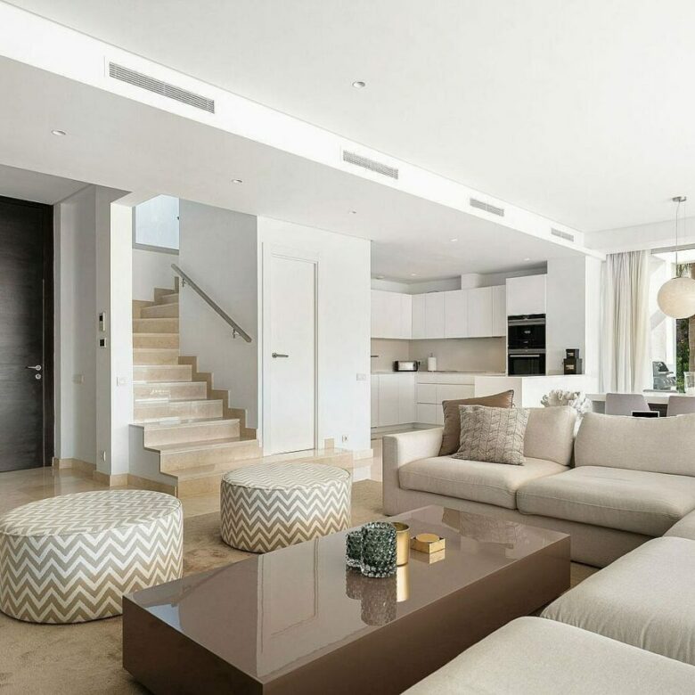 West-facing contemporary villa with pool in a gated community, Rio Real, Marbella East