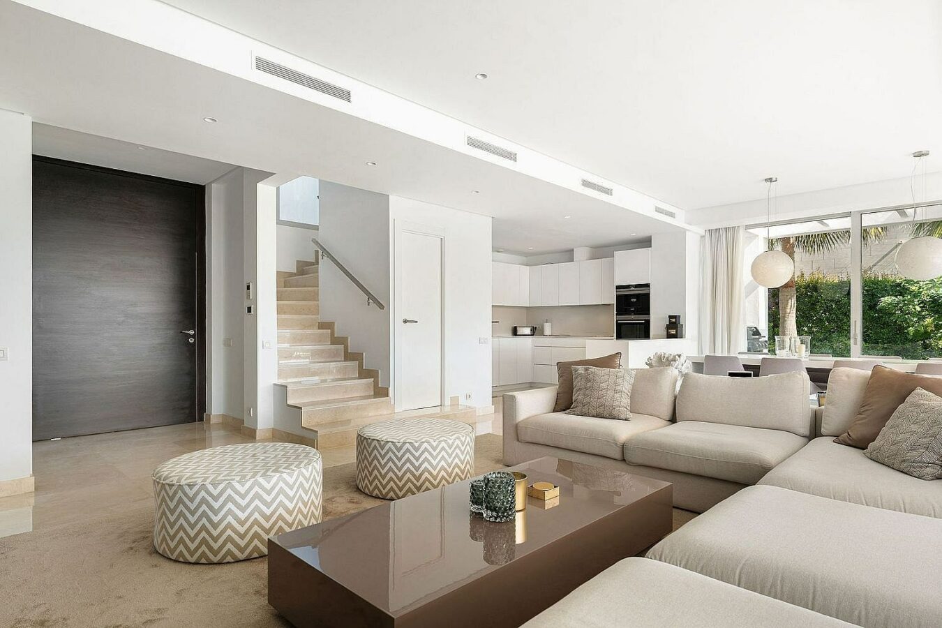 West-facing contemporary villa with pool in a gated community, Rio Real, Marbella East