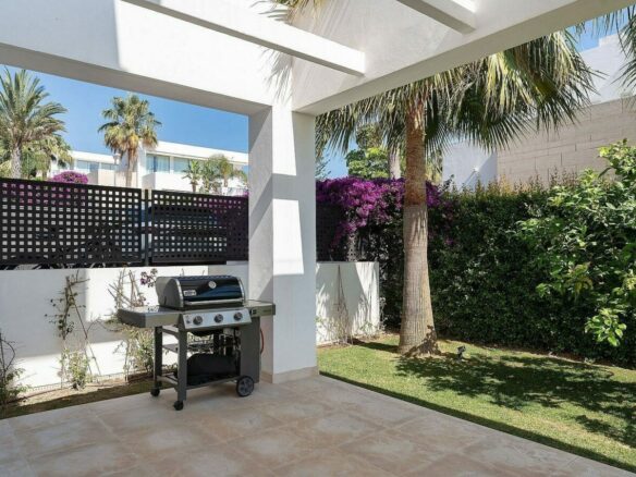 West-facing contemporary villa with pool in a gated community, Rio Real, Marbella East