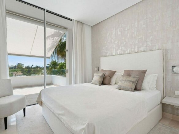 West-facing contemporary villa with pool in a gated community, Rio Real, Marbella East
