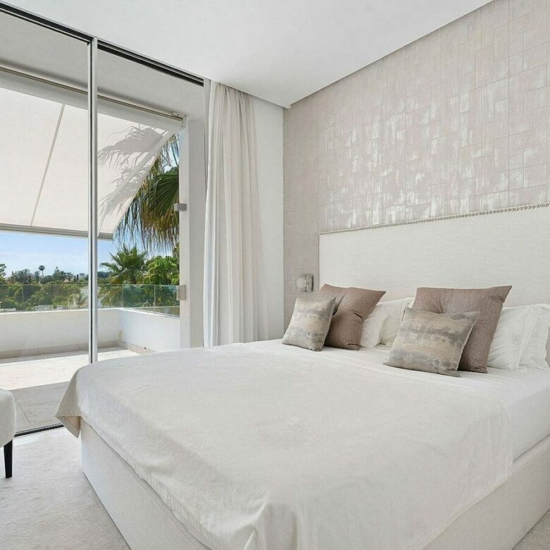 West-facing contemporary villa with pool in a gated community, Rio Real, Marbella East