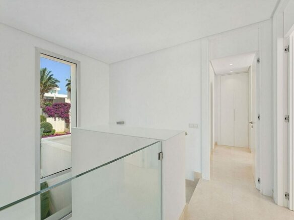 West-facing contemporary villa with pool in a gated community, Rio Real, Marbella East