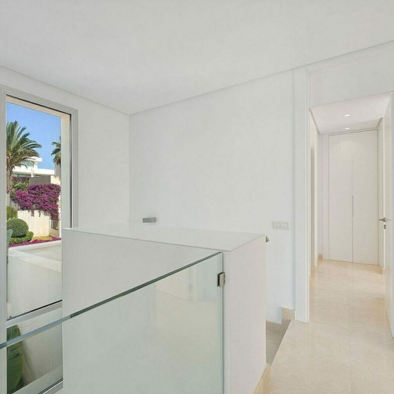 West-facing contemporary villa with pool in a gated community, Rio Real, Marbella East