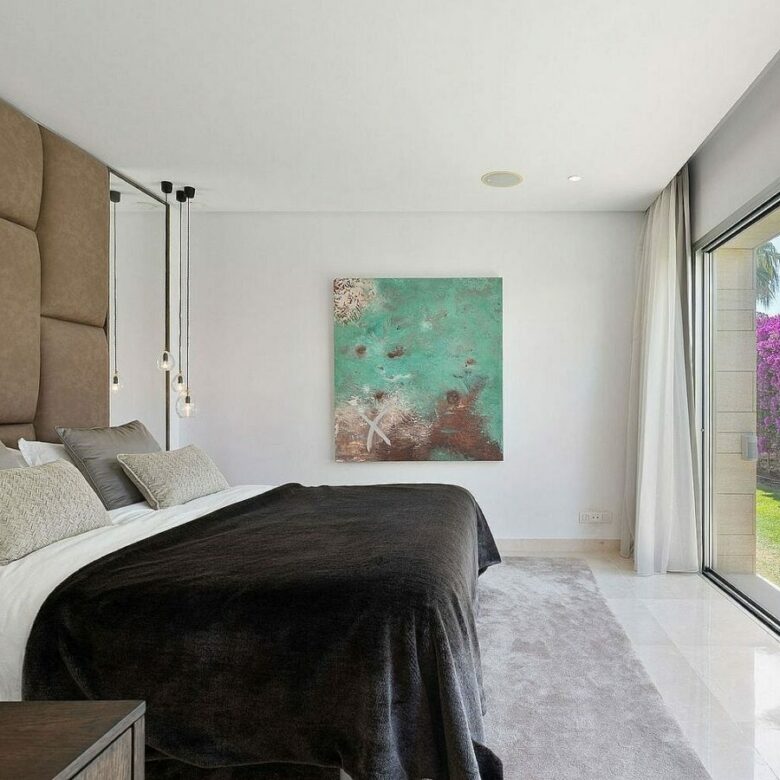 West-facing contemporary villa with pool in a gated community, Rio Real, Marbella East