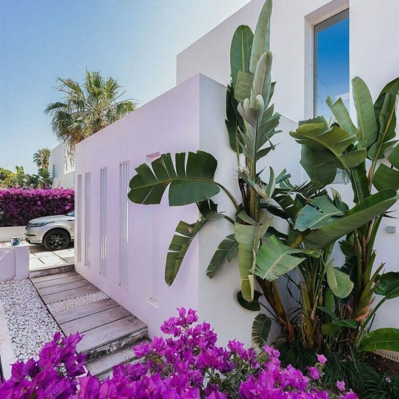 West-facing contemporary villa with pool in a gated community, Rio Real, Marbella East