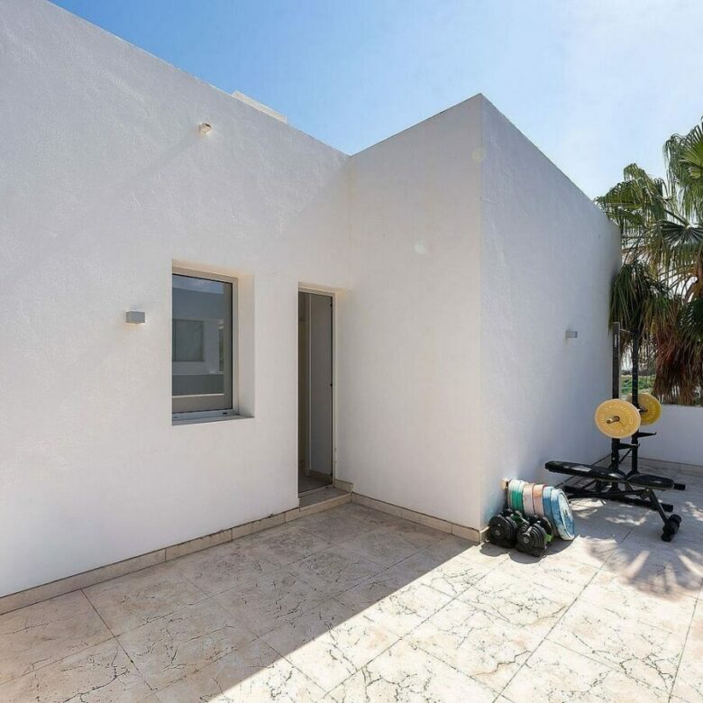 West-facing contemporary villa with pool in a gated community, Rio Real, Marbella East