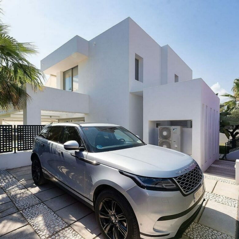 West-facing contemporary villa with pool in a gated community, Rio Real, Marbella East