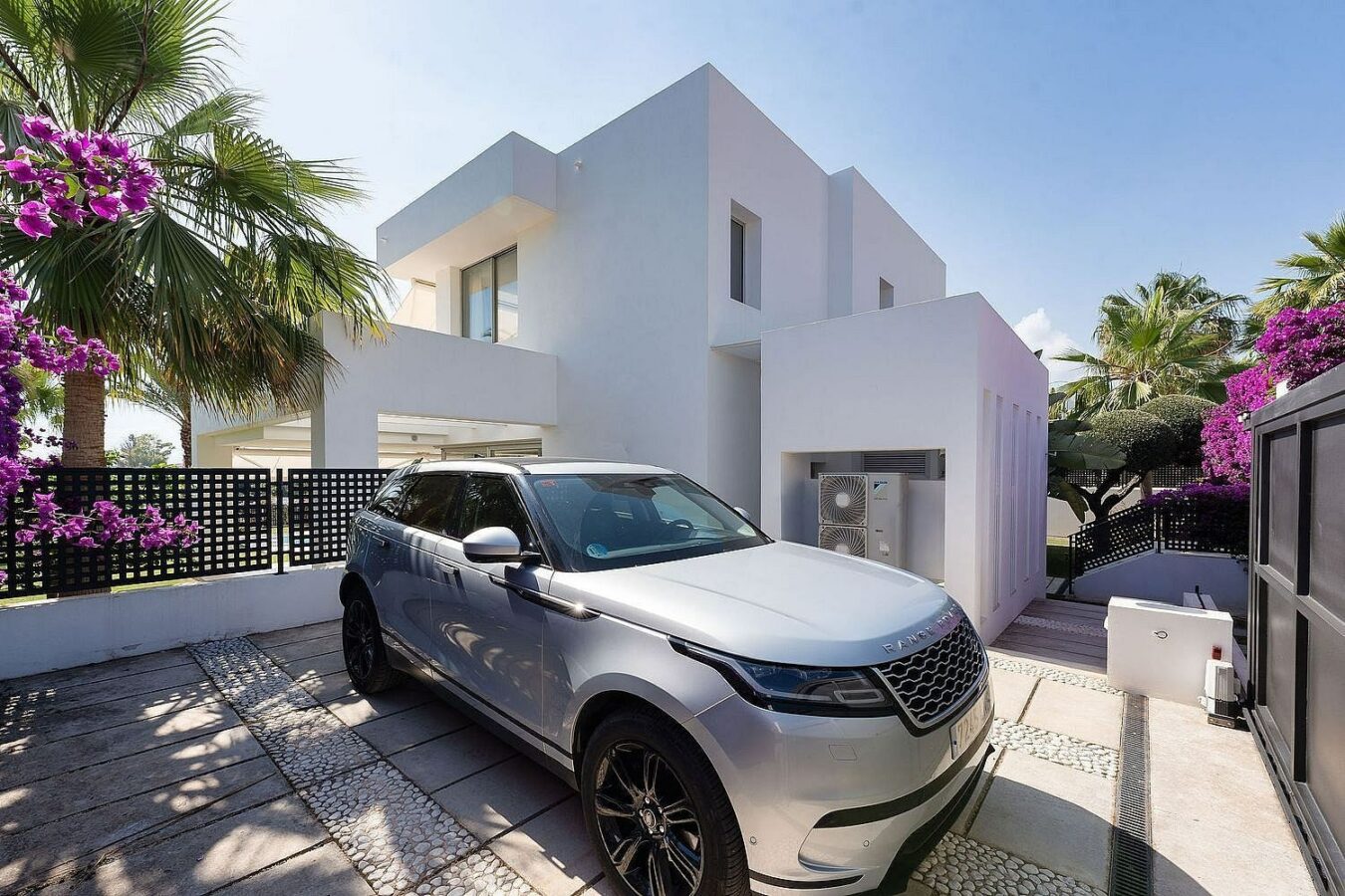 West-facing contemporary villa with pool in a gated community, Rio Real, Marbella East
