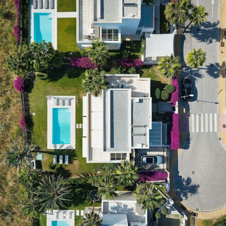 West-facing contemporary villa with pool in a gated community, Rio Real, Marbella East