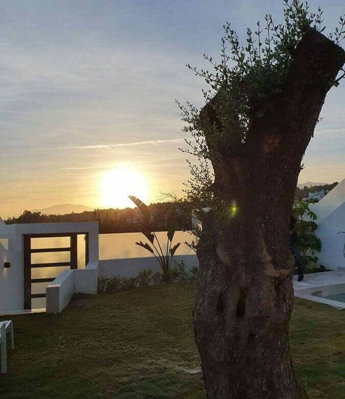 Contemporary villa with rooftop terrace and sea views Nagueles Marbella
