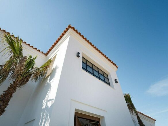 South-facing contemporary villa with sea views and pool in Valle Romano, Estepona