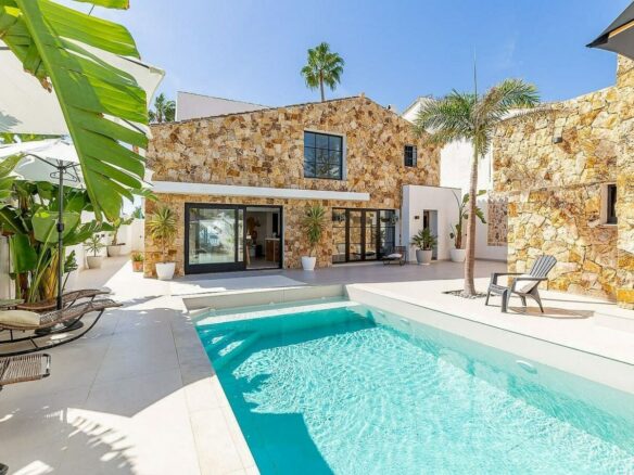 Frontline beach villa with direct sea access Bahia Dorada Estepona