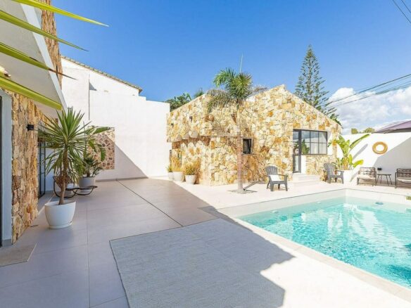 Frontline beach villa with direct sea access Bahia Dorada Estepona