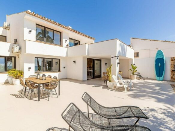 Frontline beach villa with direct sea access Bahia Dorada Estepona