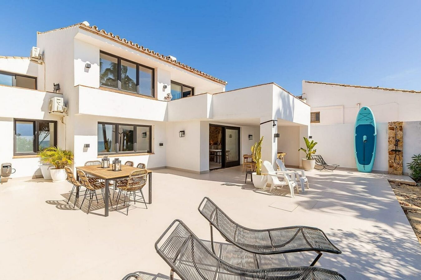 Frontline beach villa with direct sea access Bahia Dorada Estepona