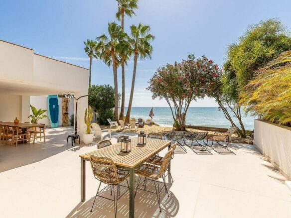 Frontline beach villa with direct sea access Bahia Dorada Estepona