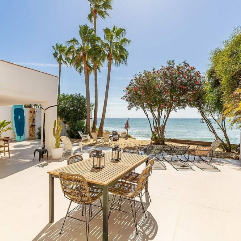Frontline beach villa with direct sea access Bahia Dorada Estepona