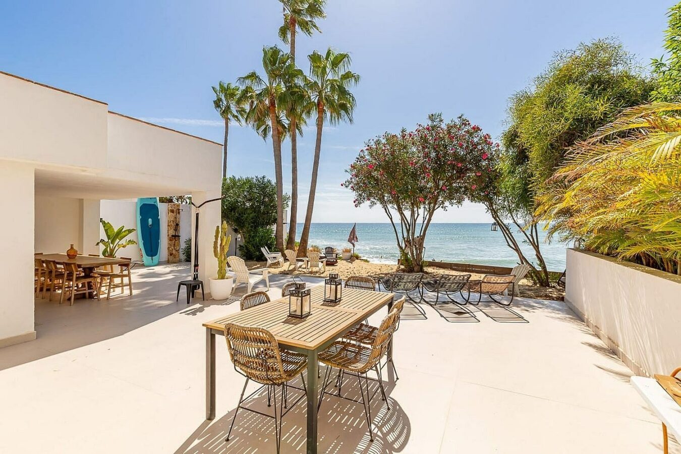 Frontline beach villa with direct sea access Bahia Dorada Estepona