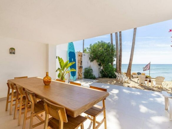 Frontline beach villa with direct sea access Bahia Dorada Estepona