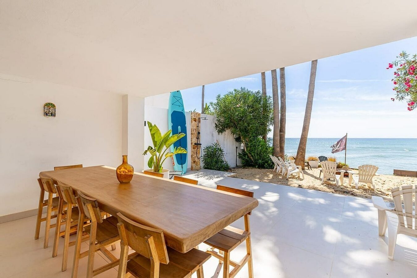 Frontline beach villa with direct sea access Bahia Dorada Estepona