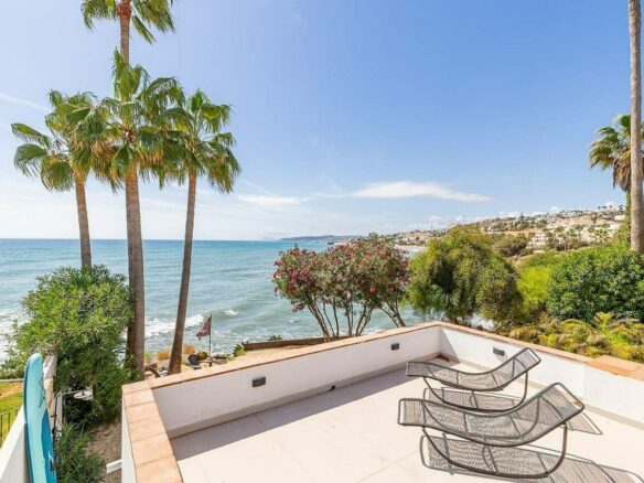 Frontline beach villa with direct sea access Bahia Dorada Estepona
