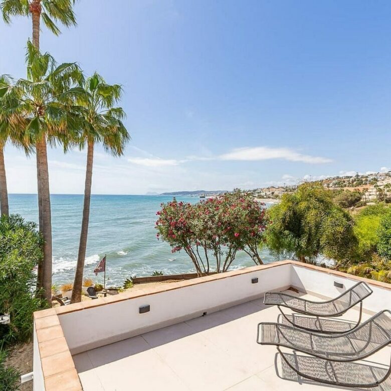 Frontline beach villa with direct sea access Bahia Dorada Estepona