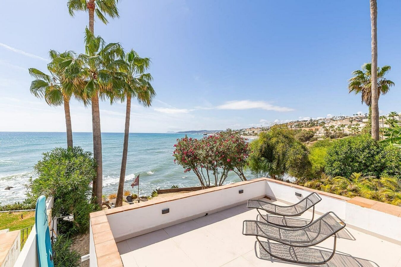 Frontline beach villa with direct sea access Bahia Dorada Estepona