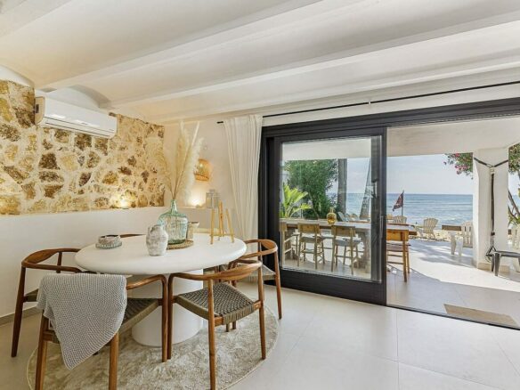 Frontline beach villa with direct sea access Bahia Dorada Estepona