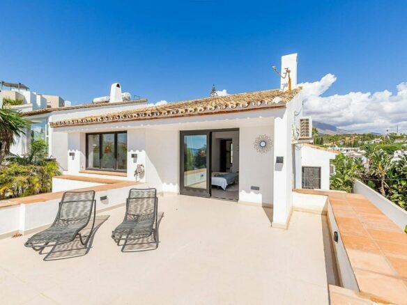 Frontline beach villa with direct sea access Bahia Dorada Estepona