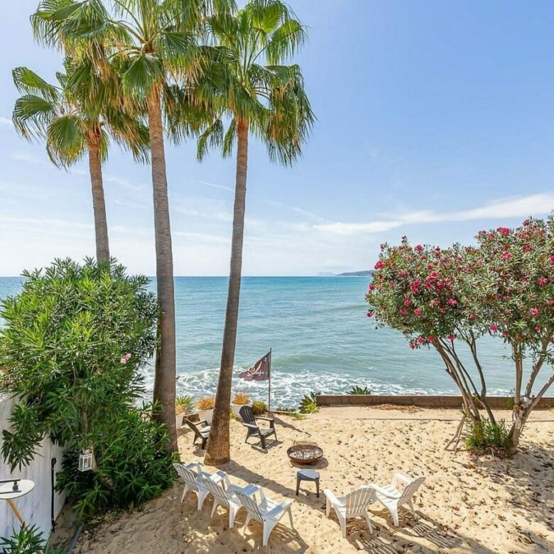 Frontline beach villa with direct sea access Bahia Dorada Estepona