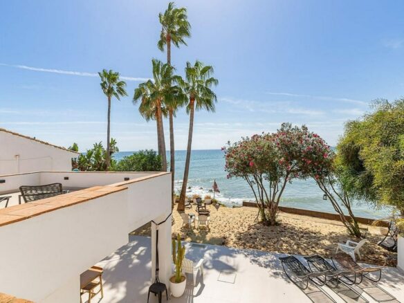 Frontline beach villa with direct sea access Bahia Dorada Estepona