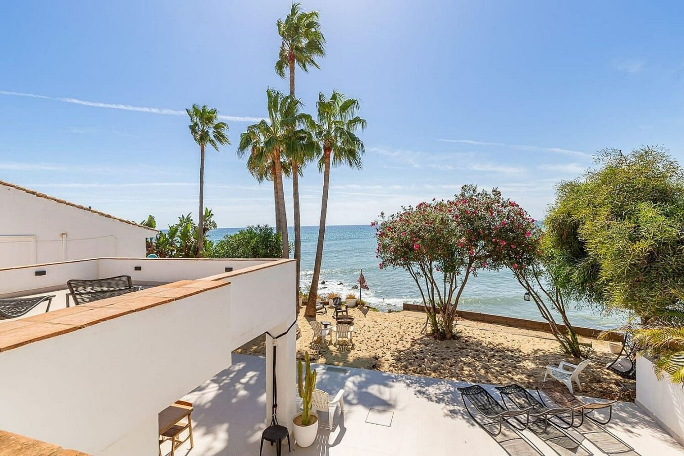 Frontline beach villa with direct sea access Bahia Dorada Estepona