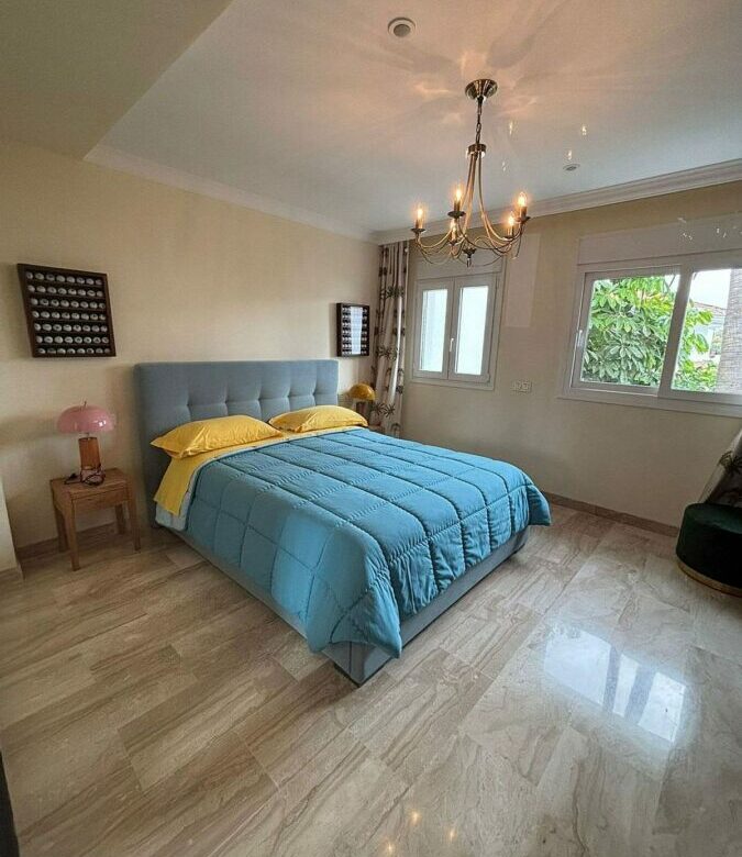 Frontline golf villa with pool in Guadalmina Alta, San Pedro de Alcantara
