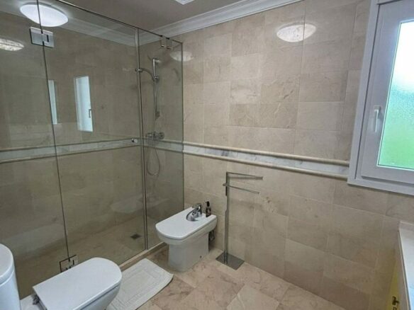 Frontline golf villa with pool in Guadalmina Alta, San Pedro de Alcantara