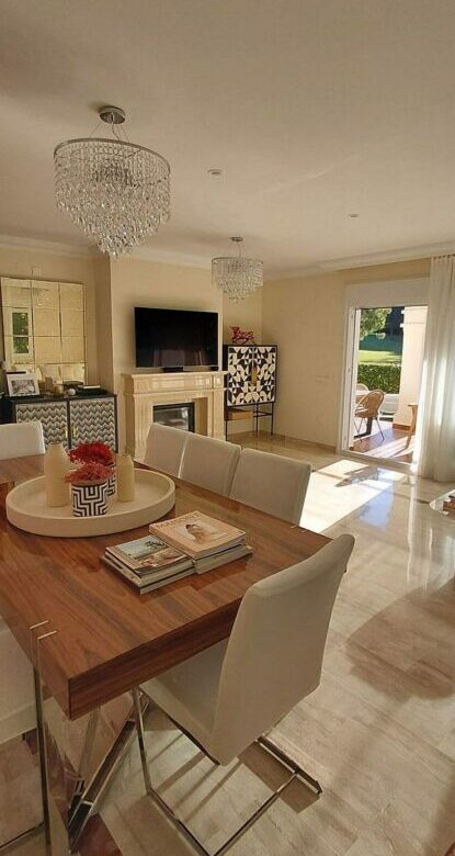 Frontline golf villa with pool in Guadalmina Alta, San Pedro de Alcantara