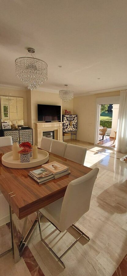 Frontline golf villa with pool in Guadalmina Alta, San Pedro de Alcantara