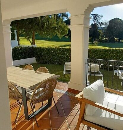 Frontline golf villa with pool in Guadalmina Alta, San Pedro de Alcantara