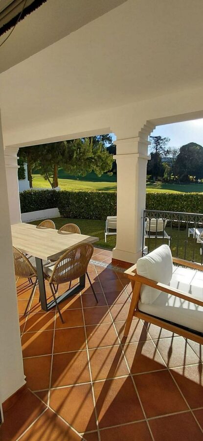 Frontline golf villa with pool in Guadalmina Alta, San Pedro de Alcantara