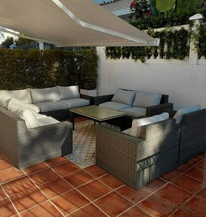 Frontline golf villa with pool in Guadalmina Alta, San Pedro de Alcantara