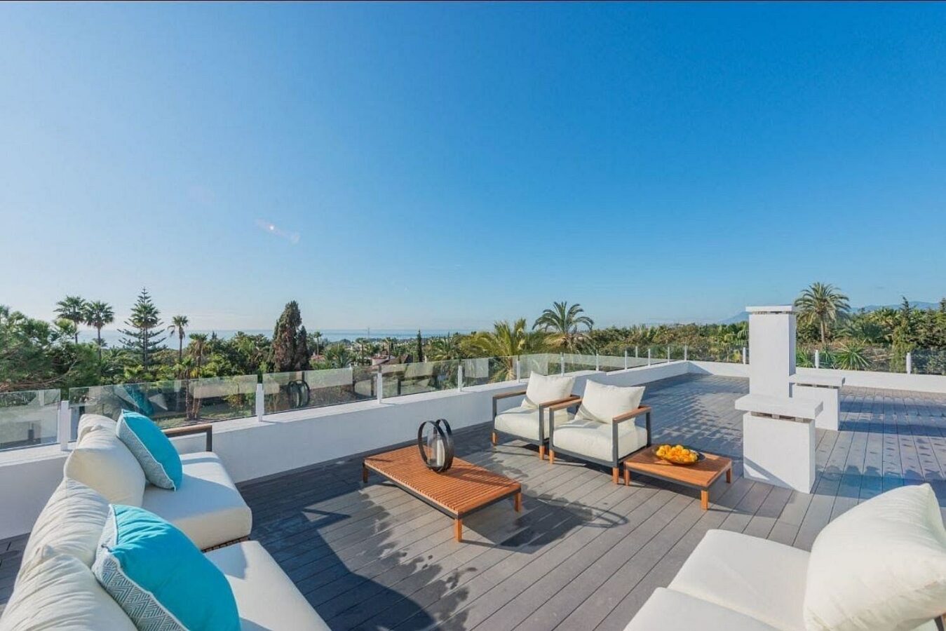Modern villa with pool and rooftop terrace Golden Mile Marbella