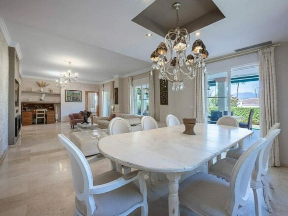 Seven bedroom golf villa with pool and mountain views Guadalmina Alta San Pedro