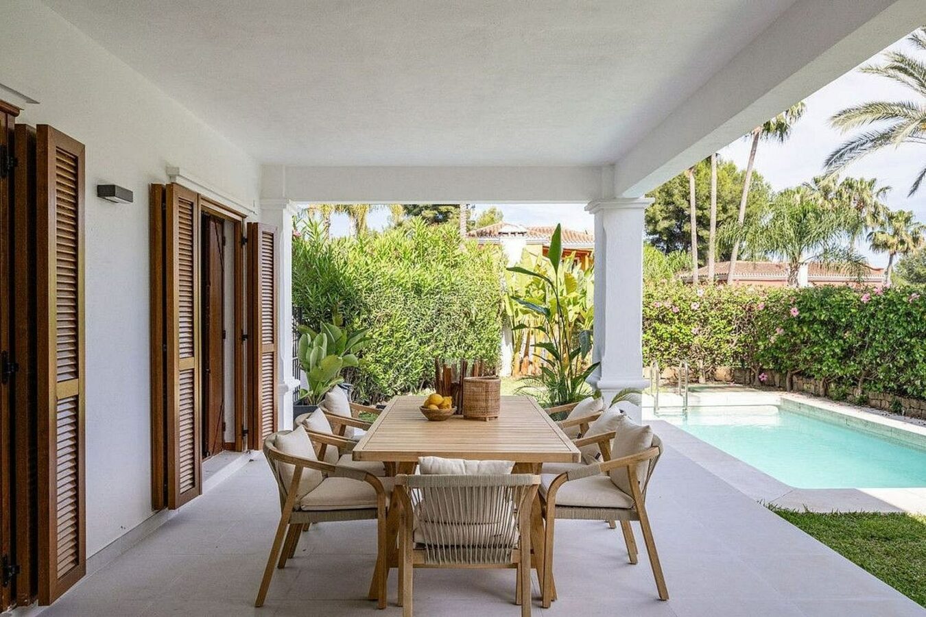 South facing family villa with private pool Rocio de Nagueles Golden Mile Marbella