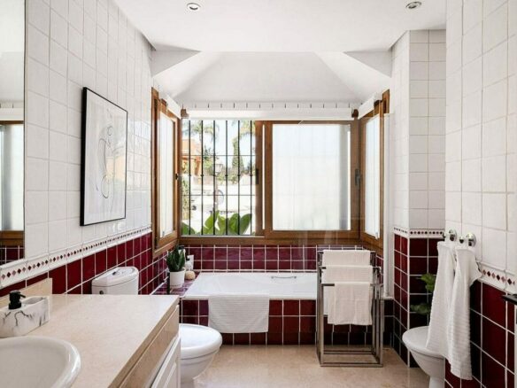South facing family villa with private pool Rocio de Nagueles Golden Mile Marbella