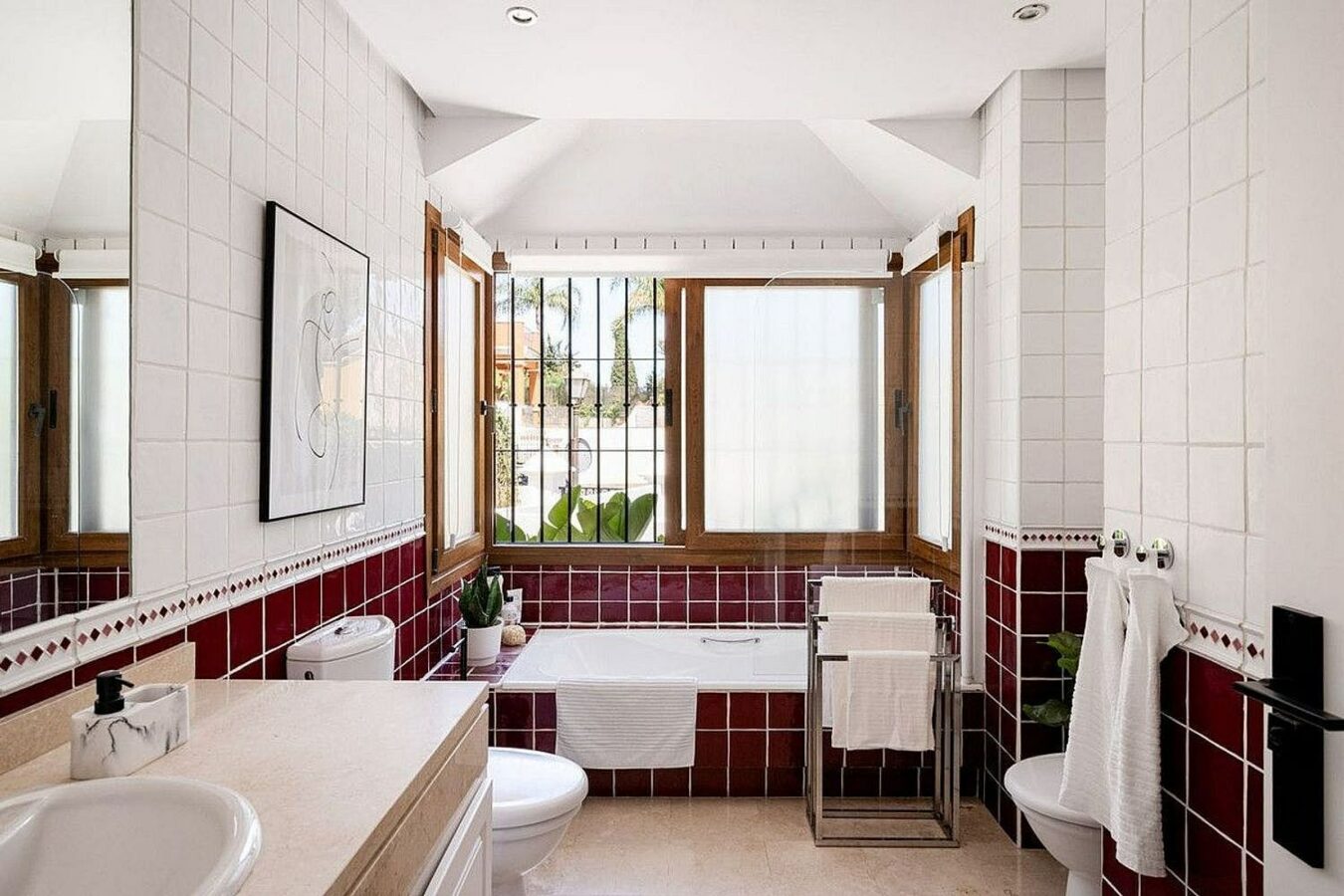 South facing family villa with private pool Rocio de Nagueles Golden Mile Marbella