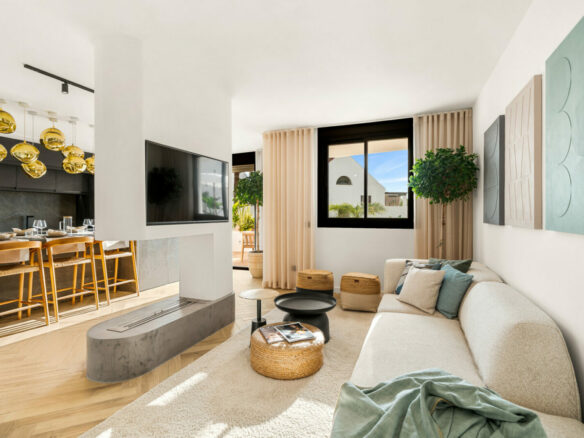 FOR SALE 🏡 Fully Renovated Three-Bedroom Apartment with Outdoor Kitchen Terrace – Nueva Andalucía, Marbella 🇪🇸