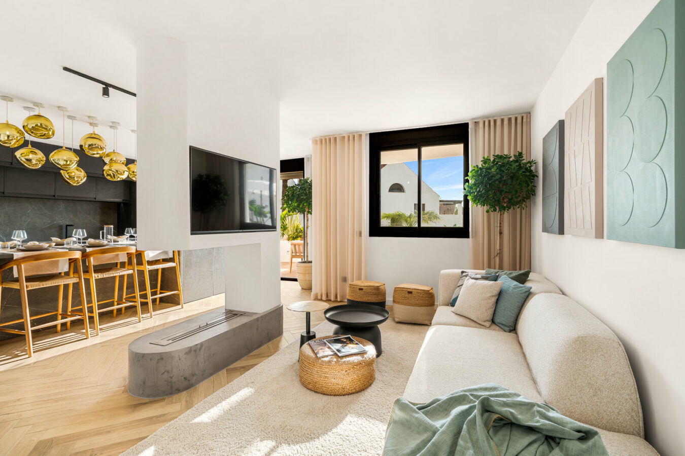FOR SALE 🏡 Fully Renovated Three-Bedroom Apartment with Outdoor Kitchen Terrace – Nueva Andalucía, Marbella 🇪🇸