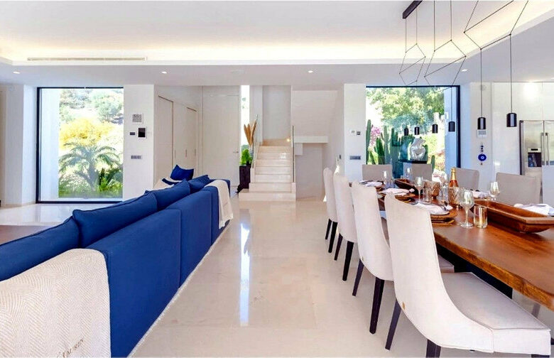FOR SALE 🏡 Brand-New Six-Bedroom Contemporary Villa with Heated Pool in a Gated Community – Nueva Andalucía, Marbella 🇪🇸