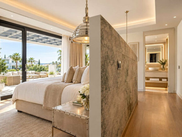FOR SALE 🏡 Brand-New Six-Bedroom Contemporary Villa with Heated Pool in a Gated Community – Nueva Andalucía, Marbella 🇪🇸