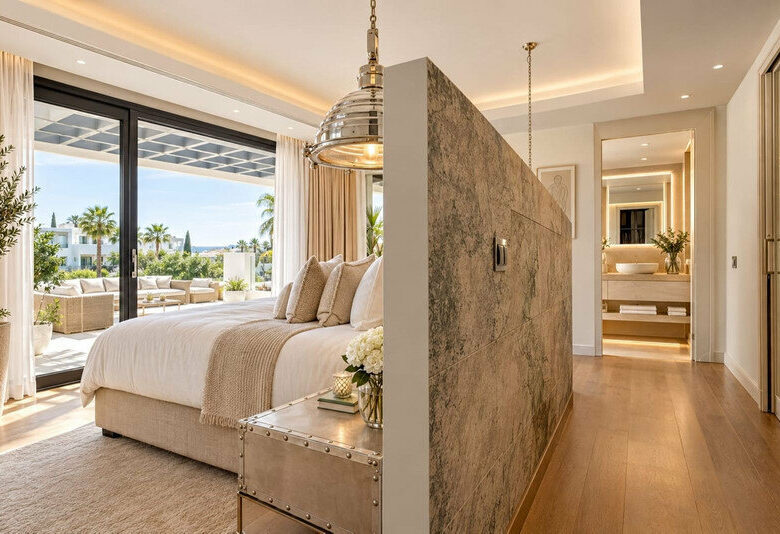 FOR SALE 🏡 Brand-New Six-Bedroom Contemporary Villa with Heated Pool in a Gated Community – Nueva Andalucía, Marbella 🇪🇸
