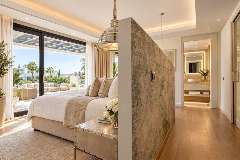 FOR SALE 🏡 Brand-New Six-Bedroom Contemporary Villa with Heated Pool in a Gated Community – Nueva Andalucía, Marbella 🇪🇸